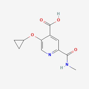 5-Cyclopropoxy-2-(methylcarbamoyl)isonicotinic acid