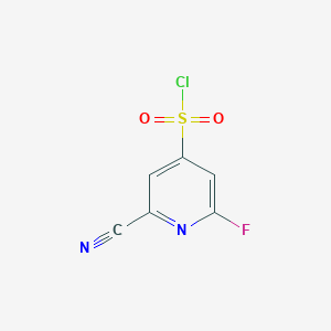 2-Cyano-6-fluoropyridine-4-sulfonyl chloride