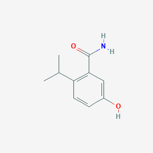 molecular formula C10H13NO2 B14847216 5-Hydroxy-2-isopropylbenzamide 