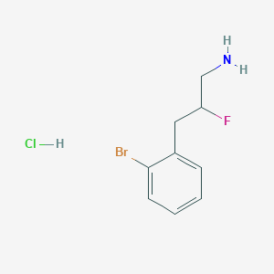 molecular formula C9H12BrClFN B1484722 3-(2-Bromophenyl)-2-fluoropropan-1-amine hydrochloride CAS No. 2098142-53-9