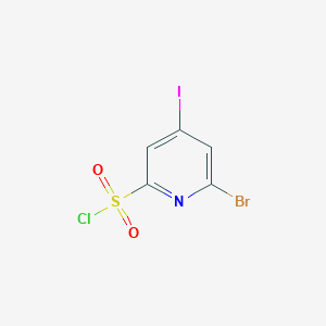 molecular formula C5H2BrClINO2S B14847248 6-Bromo-4-iodopyridine-2-sulfonyl chloride 