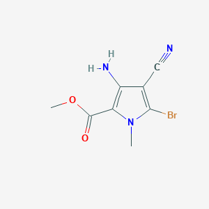 Methyl 3-amino-5-bromo-4-cyano-1-methyl-pyrrole-2-carboxylate