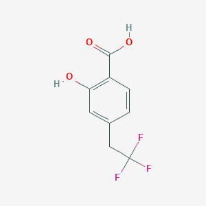 molecular formula C9H7F3O3 B14847270 2-Hydroxy-4-(2,2,2-trifluoroethyl)benzoic acid 