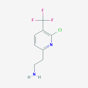 2-[6-Chloro-5-(trifluoromethyl)pyridin-2-YL]ethanamine