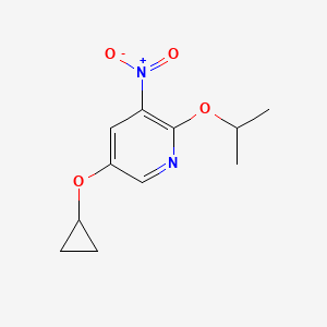 5-Cyclopropoxy-2-isopropoxy-3-nitropyridine