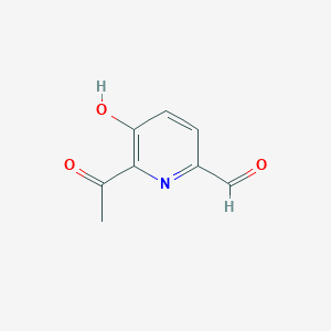 6-Acetyl-5-hydroxypyridine-2-carbaldehyde