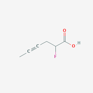 molecular formula C6H7FO2 B1484735 2-Fluorohex-4-ynoic acid CAS No. 2091731-46-1