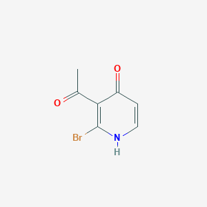 molecular formula C7H6BrNO2 B14847350 1-(2-Bromo-4-hydroxypyridin-3-YL)ethanone 