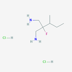 molecular formula C7H19Cl2FN2 B1484736 2-(Aminomethyl)-2-fluoro-3-methylpentan-1-amine dihydrochloride CAS No. 2097956-92-6