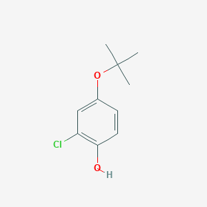 molecular formula C10H13ClO2 B14847398 4-(Tert-butoxy)-2-chlorophenol 