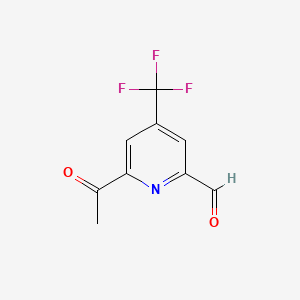 6-Acetyl-4-(trifluoromethyl)pyridine-2-carbaldehyde