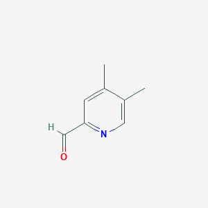 molecular formula C8H9NO B14847427 4,5-Dimethylpyridine-2-carbaldehyde 