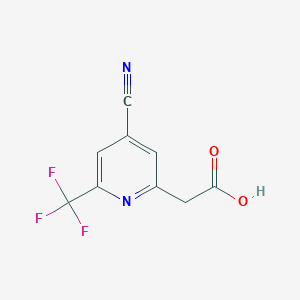 [4-Cyano-6-(trifluoromethyl)pyridin-2-YL]acetic acid