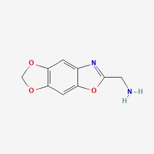 molecular formula C9H8N2O3 B14847437 1-[1,3]Dioxolo[4,5-F][1,3]benzoxazol-6-ylmethanamine 