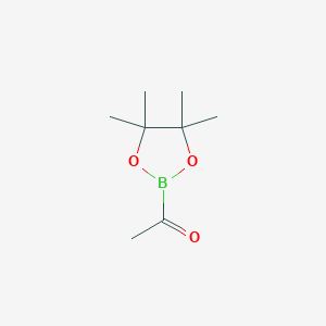 molecular formula C8H15BO3 B14847446 1-(Tetramethyl-1,3,2-dioxaborolan-2-YL)ethan-1-one 