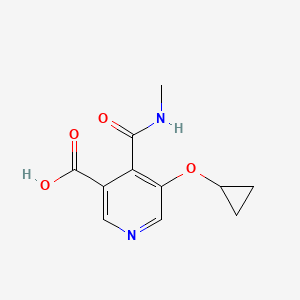 5-Cyclopropoxy-4-(methylcarbamoyl)nicotinic acid