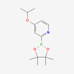 4-Isopropoxy-2-(4,4,5,5-tetramethyl-1,3,2-dioxaborolan-2-YL)pyridine