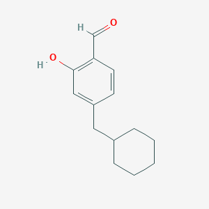 4-(Cyclohexylmethyl)-2-hydroxybenzaldehyde