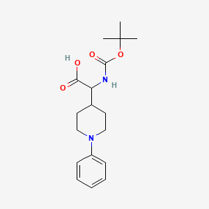 Tert-butoxycarbonylamino-(1-phenyl-piperidin-4-YL)-acetic acid