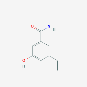 molecular formula C10H13NO2 B14847522 3-Ethyl-5-hydroxy-N-methylbenzamide 