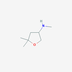 molecular formula C7H15NO B1484754 N,5,5-trimethyloxolan-3-amine CAS No. 1934602-32-0