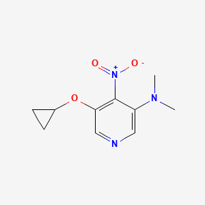 5-Cyclopropoxy-N,N-dimethyl-4-nitropyridin-3-amine