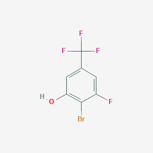 molecular formula C7H3BrF4O B1484760 4-Bromo-3-fluoro-5-hydroxybenzotrifluoride CAS No. 1805251-86-8
