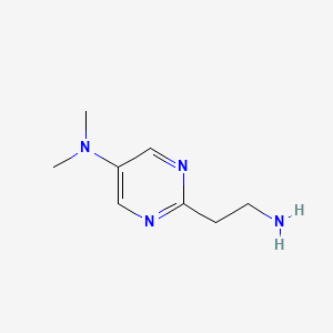 molecular formula C8H14N4 B14847614 2-(2-Aminoethyl)-N,N-dimethylpyrimidin-5-amine CAS No. 944898-92-4