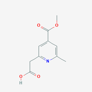 [4-(Methoxycarbonyl)-6-methylpyridin-2-YL]acetic acid