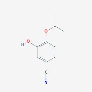 molecular formula C10H11NO2 B14847631 3-Hydroxy-4-isopropoxybenzonitrile 