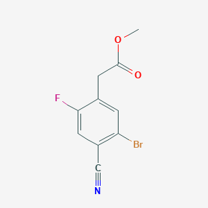molecular formula C10H7BrFNO2 B1484764 Methyl 5-bromo-4-cyano-2-fluorophenylacetate CAS No. 1805188-84-4