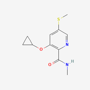 3-Cyclopropoxy-N-methyl-5-(methylthio)picolinamide