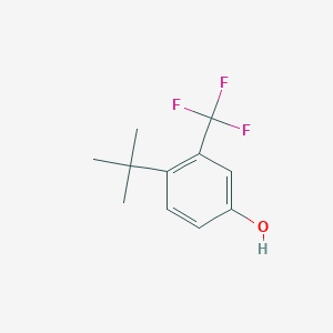 molecular formula C11H13F3O B14847671 4-Tert-butyl-3-(trifluoromethyl)phenol 