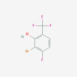 molecular formula C7H3BrF4O B1484768 3-Bromo-4-fluoro-2-hydroxybenzotrifluoride CAS No. 1807085-63-7