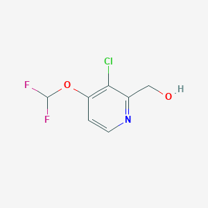 molecular formula C7H6ClF2NO2 B1484769 (3-Chloro-4-(difluoromethoxy)pyridin-2-yl)methanol CAS No. 1805954-74-8