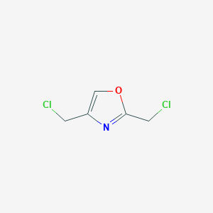 molecular formula C5H5Cl2NO B14847691 2,4-Bis(chloromethyl)-1,3-oxazole 