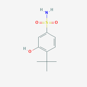 molecular formula C10H15NO3S B14847695 4-Tert-butyl-3-hydroxybenzenesulfonamide 