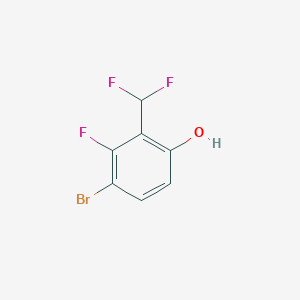 molecular formula C7H4BrF3O B1484771 3-Bromo-2-fluoro-6-hydroxybenzodifluoride CAS No. 1807144-28-0