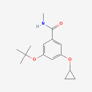 3-Tert-butoxy-5-cyclopropoxy-N-methylbenzamide