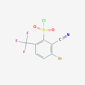 3-Bromo-2-cyano-6-(trifluoromethyl)benzenesulfonyl chloride