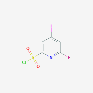 molecular formula C5H2ClFINO2S B14847794 6-Fluoro-4-iodopyridine-2-sulfonyl chloride 