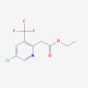 molecular formula C10H9ClF3NO2 B14847796 Ethyl [5-chloro-3-(trifluoromethyl)pyridin-2-YL]acetate 