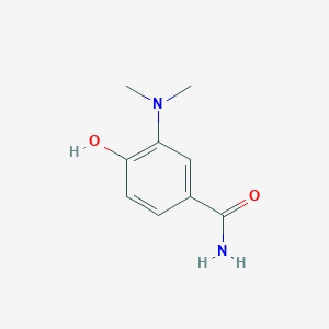 molecular formula C9H12N2O2 B14847800 3-(Dimethylamino)-4-hydroxybenzamide 