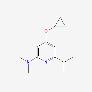 4-Cyclopropoxy-6-isopropyl-N,N-dimethylpyridin-2-amine