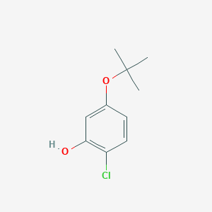 molecular formula C10H13ClO2 B14847840 5-(Tert-butoxy)-2-chlorophenol 