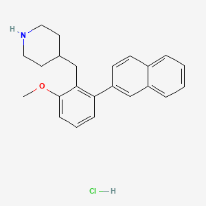 4-(2-Methoxy-6-naphthalen-2-YL-benzyl)-piperidine hydrochloride