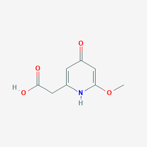 molecular formula C8H9NO4 B14847845 (4-Hydroxy-6-methoxypyridin-2-YL)acetic acid 