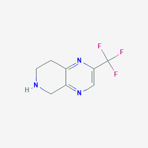 molecular formula C8H8F3N3 B14847859 2-(Trifluoromethyl)-5,6,7,8-tetrahydropyrido[3,4-B]pyrazine 