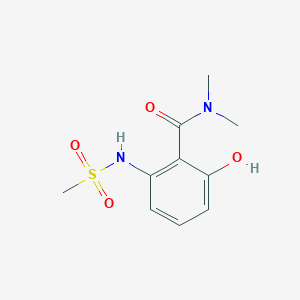 molecular formula C10H14N2O4S B14847914 2-Hydroxy-N,N-dimethyl-6-(methylsulfonamido)benzamide 