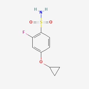 4-Cyclopropoxy-2-fluorobenzenesulfonamide